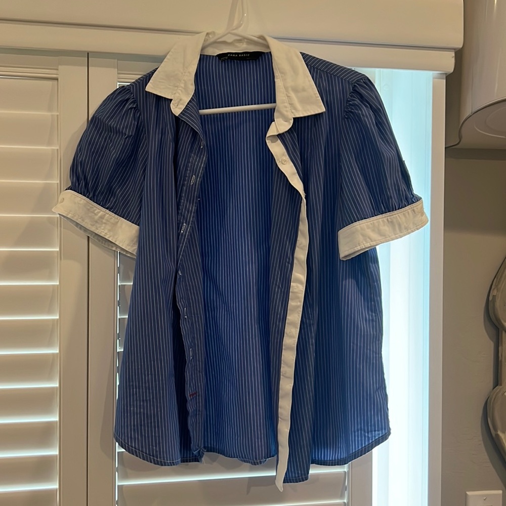Zara short sleeve blouse size XL
